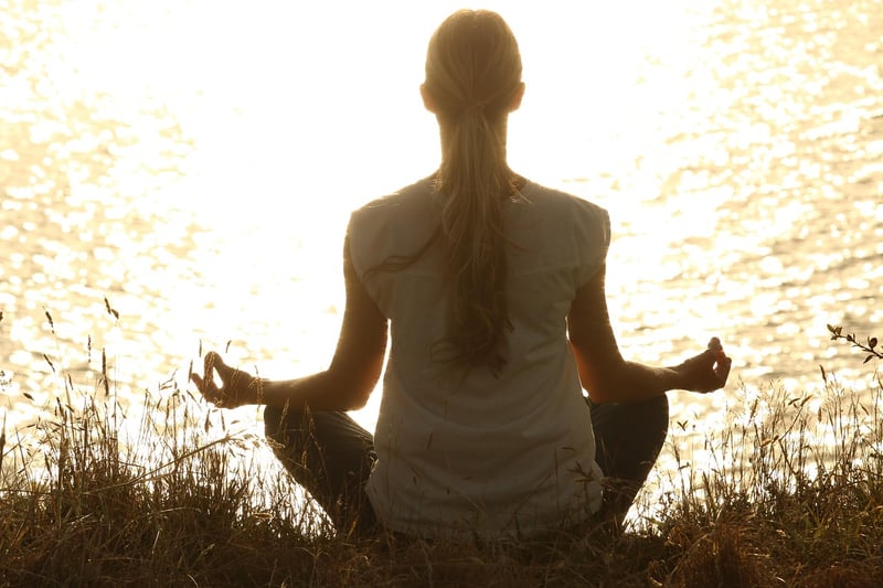 Yoga Pose Meditation Sunrise